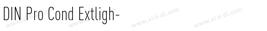 DIN Pro Cond Extligh字体转换
